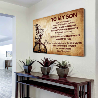 Spartan Poster Canvas You Will Never Lose You Either Win Or Learn From Dad To Son