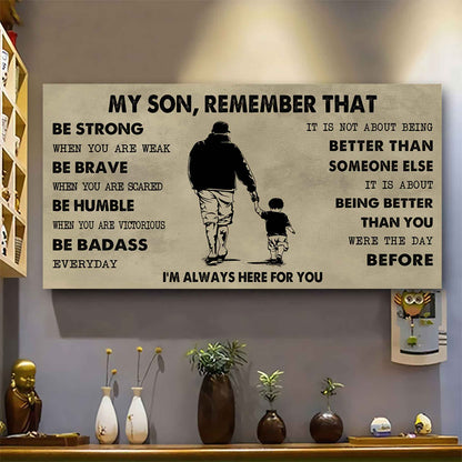 Soldier To My Daughter Remember That Be Strong When You Are Weak Be Badass Everyday I'm Always Here For You