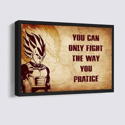 Knight Templar Poster Canvas You Can Only Fight The Way You Practice