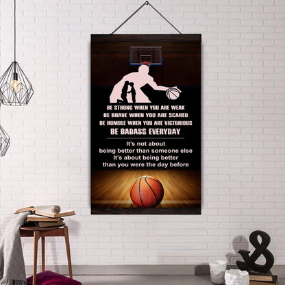 Sport Canvas Poster To My Son It's Being Better Than You Were The Day Before Gifts For Son From Mom
