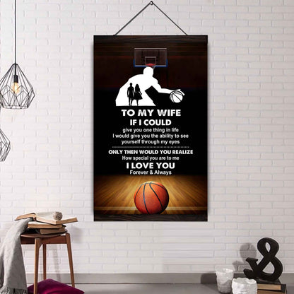 Sport Poster Canvas To My Wife If I Could Give You One Thing In Life I Love You Gift For Your Wife