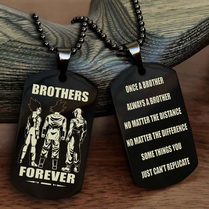 Knight Templar Customizable engraved dog tag double sided gift from brother - Brother Forever Once A Brother Always A Brother