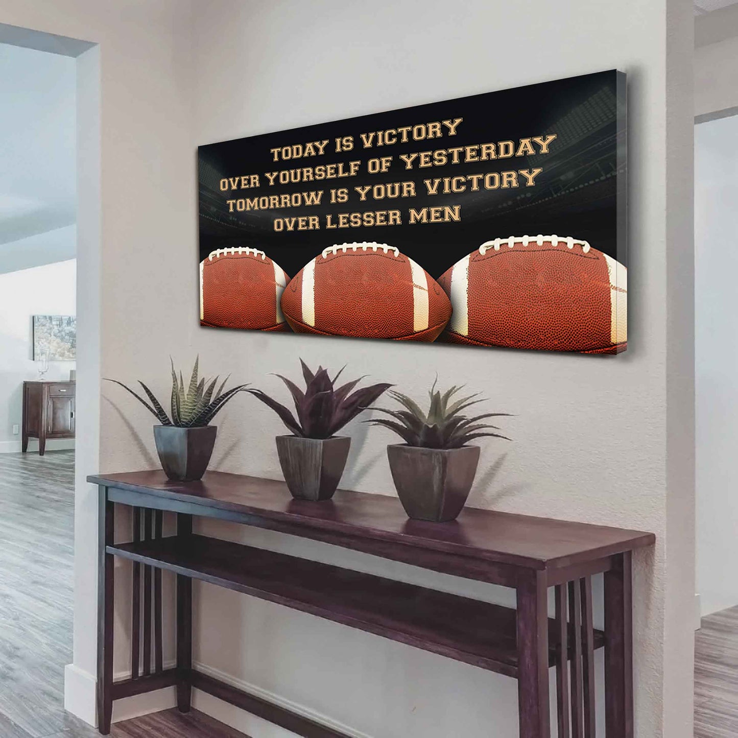Tennis Poster Canvas - Today Is Victory Over Yourself Over Yourself Of Yesterday Tomorrow Is Your Victory Over Lesser Men