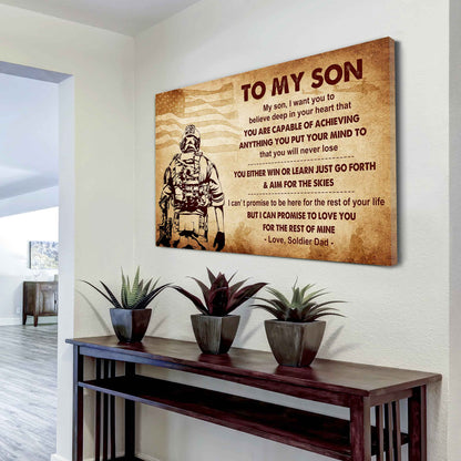 Spartan Poster Canvas You Will Never Lose You Either Win Or Learn From Dad To Son