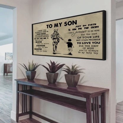 Family TO MY SON- I WANT YOU TO BELIEVE- CANVAS POSTER
