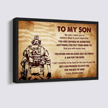 Spartan Poster Canvas You Will Never Lose You Either Win Or Learn From Dad To Son