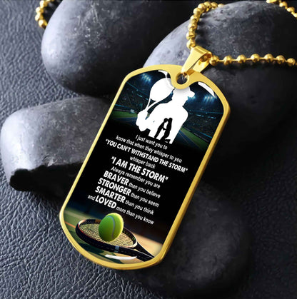 Sport Military Chain 18K Gold Plated Silver Plated To My Son Mom Motivation Message